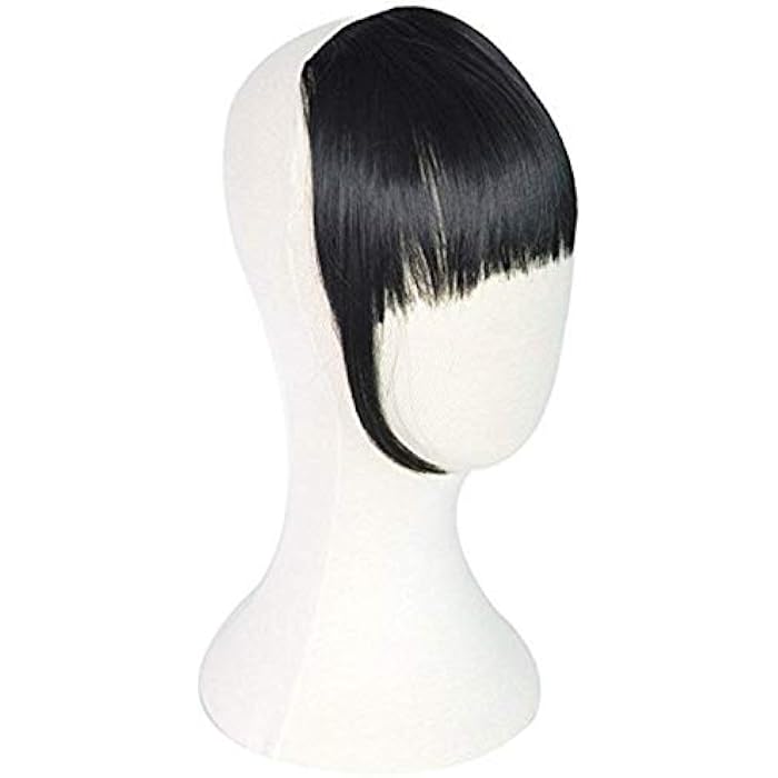 DILLARDS Foreign Holics Front Bang Hair Fringe 2 Clips Hair Fringes Extension For Women Feel Real Hairs (Black) - Image 5